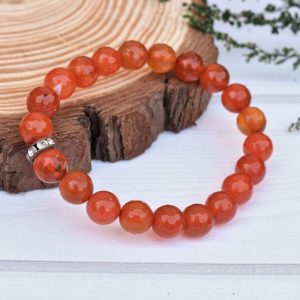 Red Sulemani Faceted 8 mm Bracelet